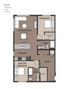 2 Bedroom Plan 2F